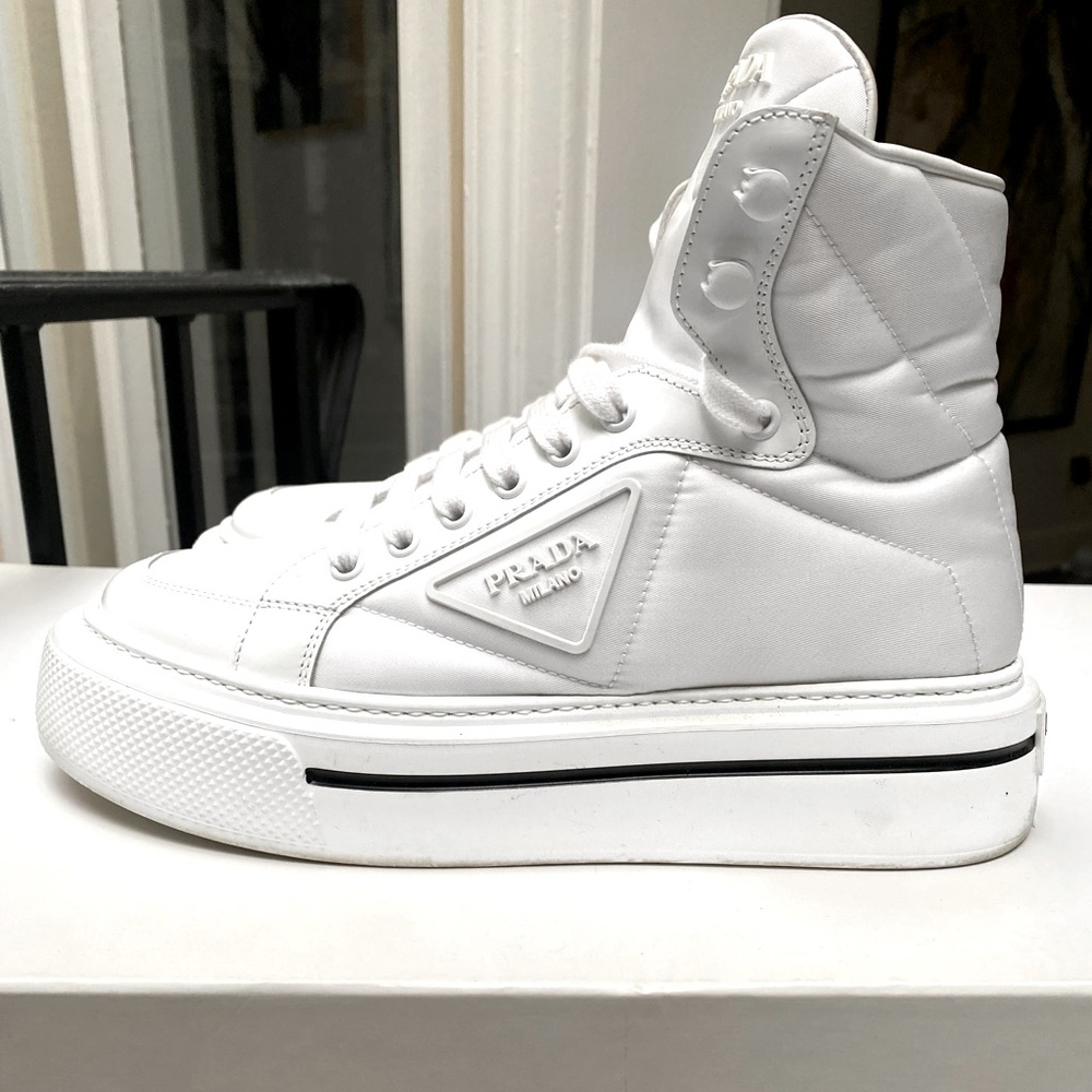Prada Nylon Hightop Trainer